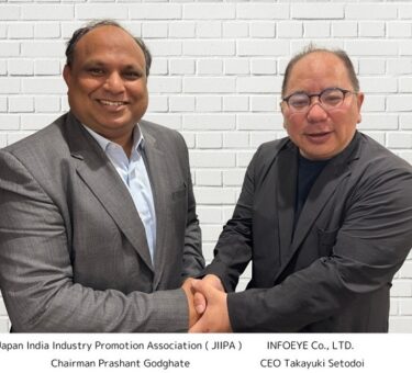 The Japan India Industry Promotion Association (JIIPA, Minato-ku, Tokyo, Chairman: Prashant Godgate) and INFOEYE (Chiyoda-ku, Tokyo, CEO: Takayuki Sedodoi)